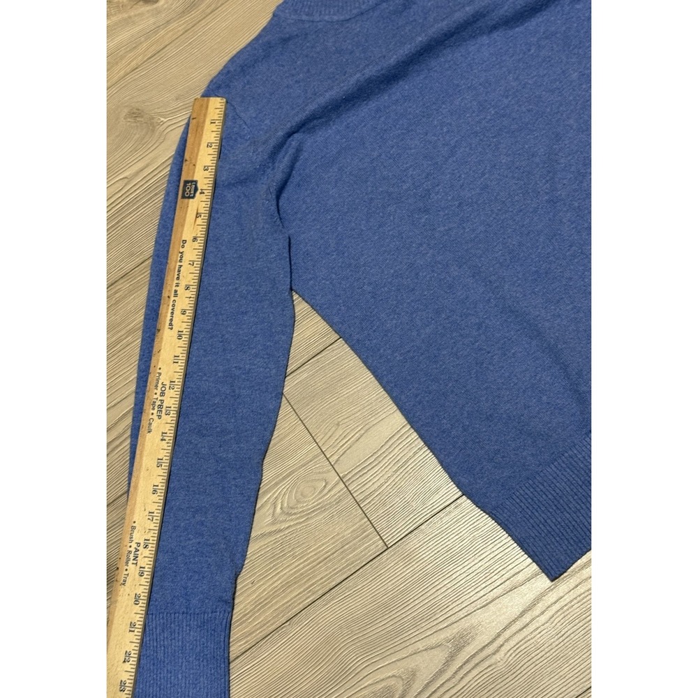 L.L. Bean Women's Turtleneck Sweater Deep Blue 95% Cotton 5% Cashmere Medium - Picture 8 of 13